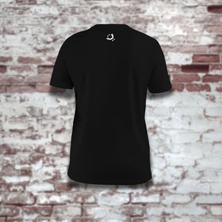 Black Unisex Modern PERSPECTIVE T-Shirt Back View