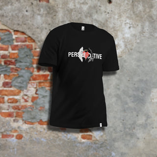 Black Unisex PERSPECTIVE Armageddon T-Shirt Front View