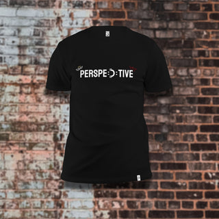 Black Unisex PERSPECTIVE Choices T-Shirt Front View