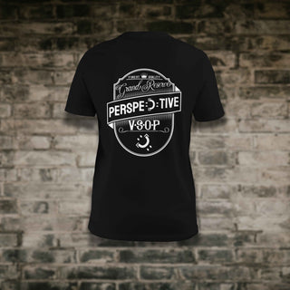 Black Unisex PERSPECTIVE V.S.O.P. T-Shirt Back View