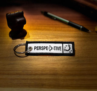 PERSPECTIVE Embroidered Keychain Branded Logo